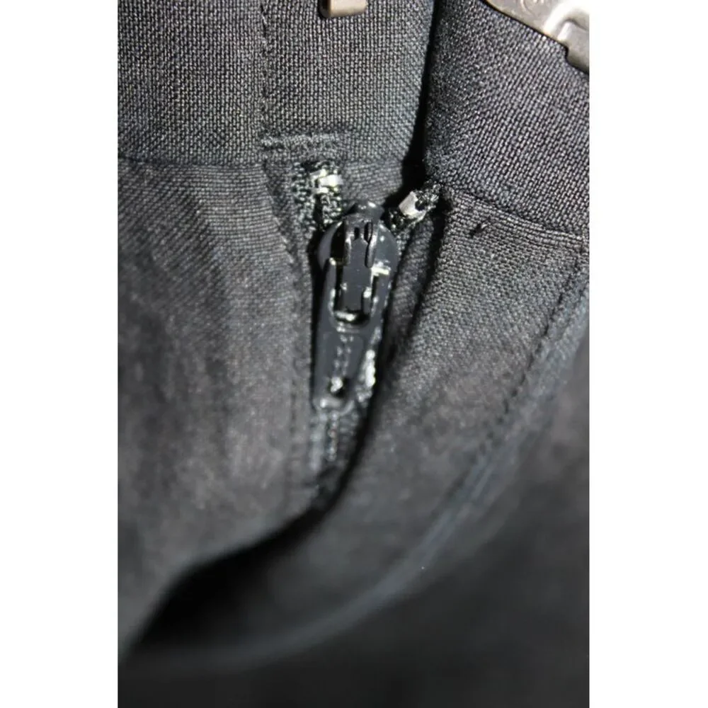 Polo Ralph Lauren Mens Dress Pants Black Linen Blend Solid Button Size 34